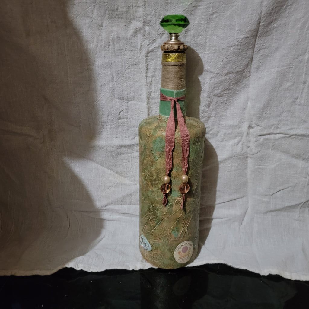Enchanted Dragon Decoupage Bottle