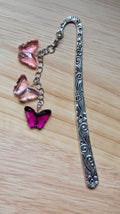 Handmade Bookmark with Butterflies — Vintage Beaded Artisan Bookmark